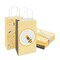 BLUE PANDA Bumble Bee Party Paper Gift Bags - 5.3 x 9 x 3.1 In, 24 Pack, Yellow - Gift Bags with Handles for Bee Party & Baby Shower Favors - Kraft Paper Honeycomb Floral Design